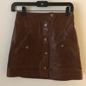 Veronica Beard leather skirt